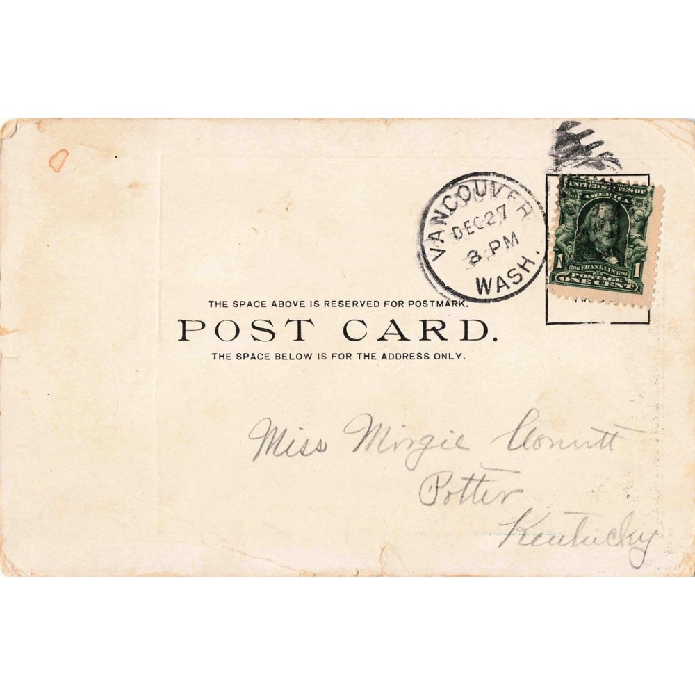 1905 P.J. Plant I Feel So Blue Without You Postcard Officer Pipe Vancouver Wash - Picture 2 of 2